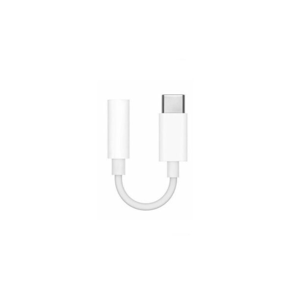 apple adapter typ-c do mini jack przejściówka biały iphone box