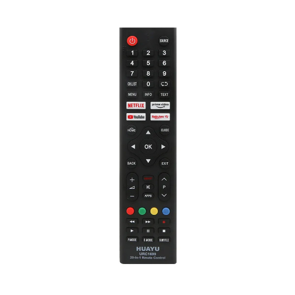 pilot uniwersalny tv lcd 20w1 urc1699 smart, netflix, youtube (lg, sony, samsung, philips, panasonic, jvc, beko, thomson, vestel, grundig, hitachi, hisense, haier itp.)