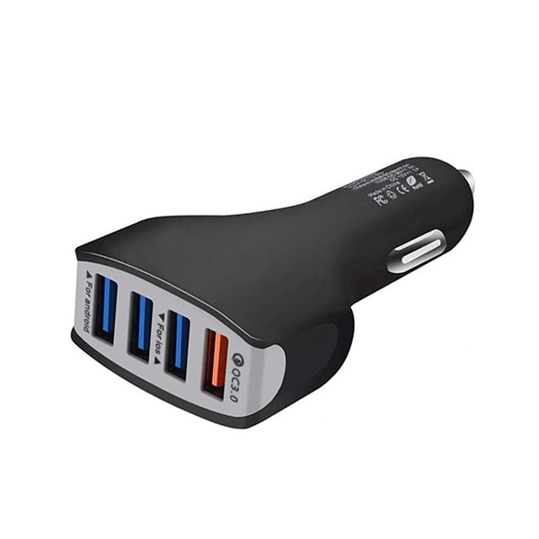ecobox ładowarka samochodowa 4xusb 7a czarna