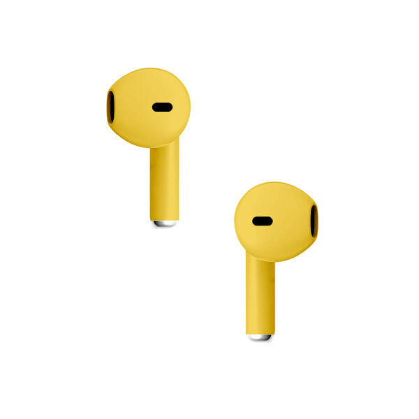 słuchawki bluetooth denmen earbuds żółte dl29 tws