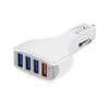 ładowarka samochodowa 4 x usb 7a biała vega faston fast charger quick 4xusb 3.0 3500ma