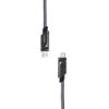 denmen kabel wzmacniany 4w1 czarny 65w d66e