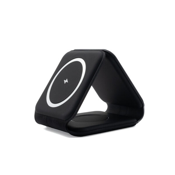 ecobox ładowarka magsafe bezprzewodowa czarny 3w1 15w