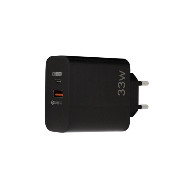 ecobox ładowarka sieciowa pax typ-c pd 1xtyp-c 1xusb 33w dual czarny