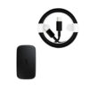litte ładowarka sieciowa 45w czarna pd typ-c single + kabel usb pd typ-c do typ-c 3a 2m czarny usb3.0
