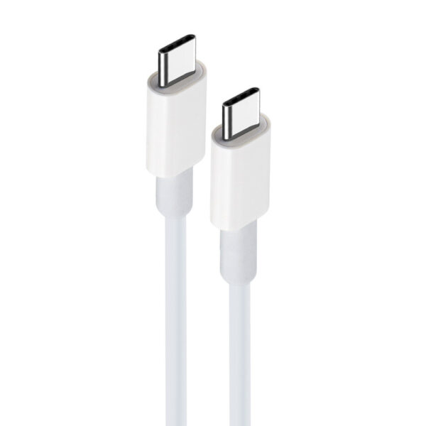 economy kabel usb pd typ-c do typ-c 5a 100w 1m biały usb3.0