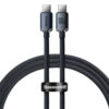 baseus kabel typ-c - typ-c 100w 1,2m fast charging czarny cajy0006 01