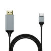 economy kabel typ-c 3.1 do hdmi 4k 60hz mhl wzmacniany 1,8m czarny