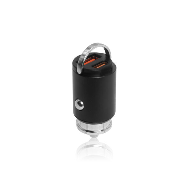 ecobox ładowarka samochodowa 30w czarna pd3.0+qc4.0 wkn-337