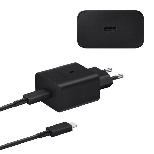 samsung ładowarka sieciowa typ-c pd ep-t4511 45w czarny 3a + kabel typ-c - typ-c