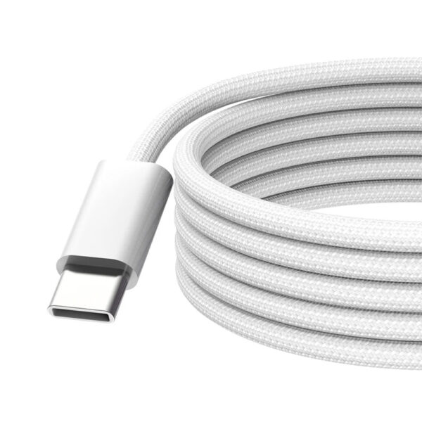 apple kabel typ-c -typ-c 2m 240w do iphone 15 biały oplot box
