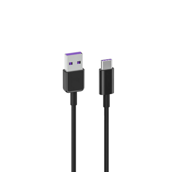 economy kabel usb - typ-c 5a 100w 2m czarny