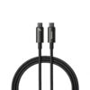 kabel usb-c do usb-c baseus tungsten gold, 240w, 3m (czarny) cawj040201