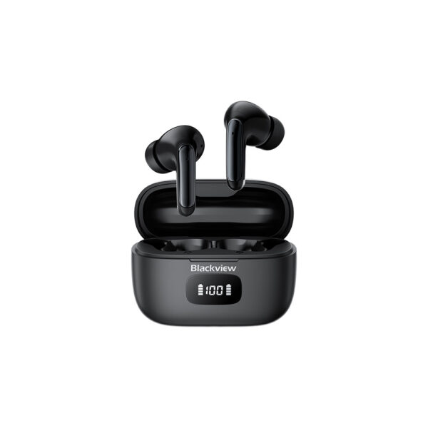 blackview słuchawki bluetooth airbuds 8 tws bt 5.3 czarny 400mah
