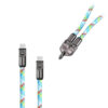 ecobox kabel 240w typ-c do typ-c smycz na szyje tęcza biała
