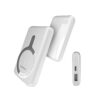 denmen power bank dp18 + ładowarka bezprzew 15w magsafe biały 10000 mah dp18