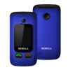 mobiola telefon dla seniora mb610 2g niebieski z klapką