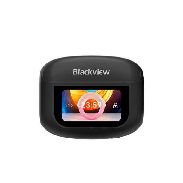 blackview słuchawka bluetooth airbuds 12 tws bt 5.4 lcd czarny 400mah