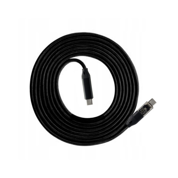 ecobox kabel szybkiego ładowania usb pd typ-c do typ-c 60w czarny usb 3.0