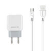 somostel ładowarka sieciowa 2xusb + kabel usb - microusb 2.1a 10w 1m biały sms-a13