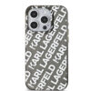 karl lagerfeld iml electroplated karl head case for iphone 15 pro szary