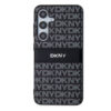 dkny pc/tpu repeat pattern tonal stripe case for samsung s24 czarny