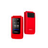 telefon gsm mobiola klapką czerwony tlefon dla seniora mb4600 4g