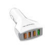 somostel ładowarka samochodowa 4xusb 5.4a quick charge qc3.0 biały sms-a66