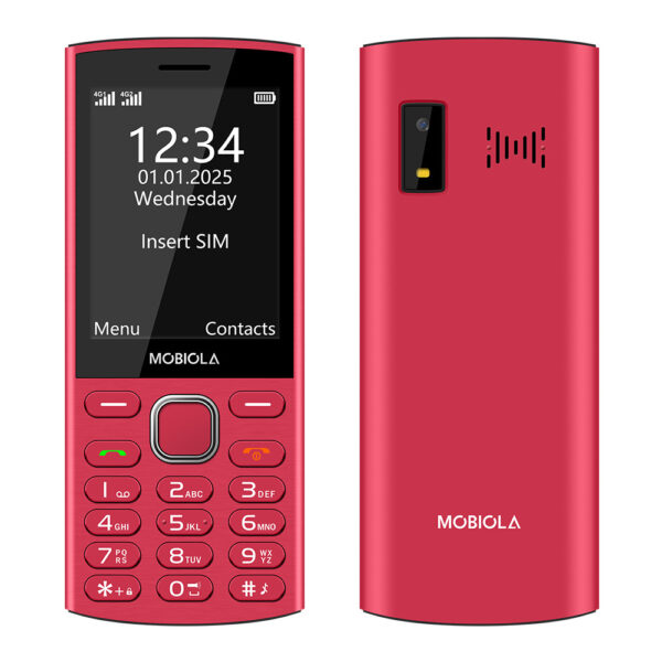 telefon gsm mobiola mb4280 4g czerwony telefon klasyczny dla seniora