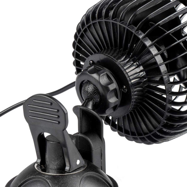 wentylator wiatrak samochodowy z przyssawką 12v amio-03001