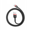 baseus kabel cafule usb - typ-c 3a 1m czarny/czerwony oplot