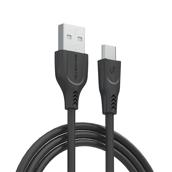 somostel kabel usb - typ-c 3.1a 30w 1m quick charge qc3.0 czarny powerline sms-bt09