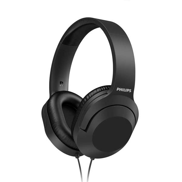 słuchawki nauszne przewodowe philips tah2005bk