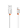somostel kabel usb - typ-c 2a 20w 1m quick charge qc3.0 biały powerline sms-bp03