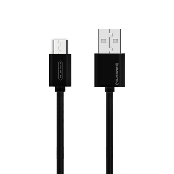 kabel usb micro 3a somostel czarny 3100mah quick charger 1.2m sms-bp02