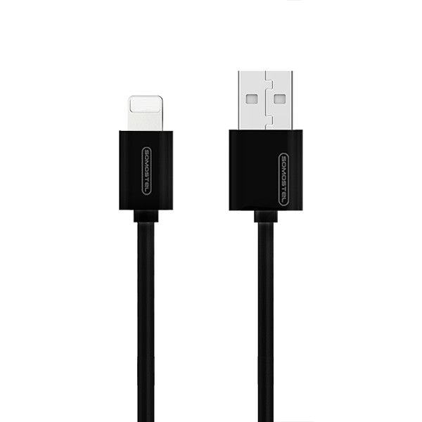 kabel usb iphone 3a somostel czarny 3100mah quick charger 1.2m sms-bp02