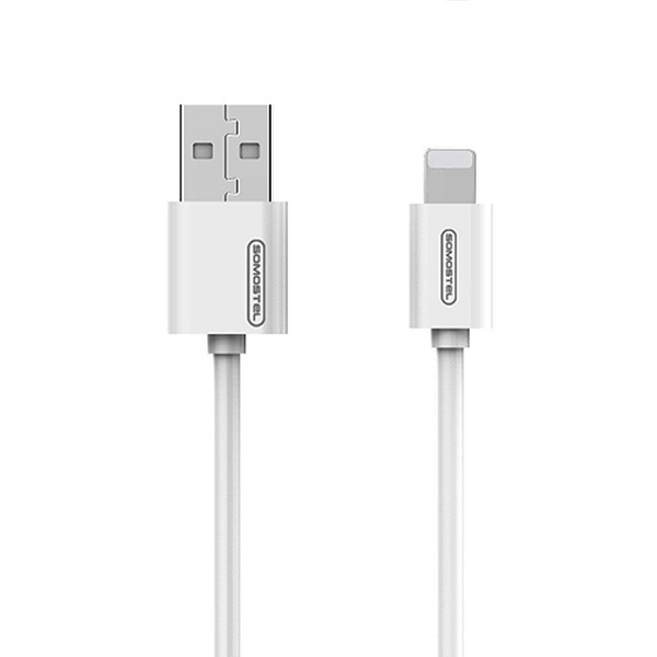 somostel kabel usb - lightning 3.1a 30w 1.2m quick charge qc3.0 biały powerline sms-bp02