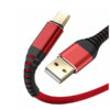 redx kabel usb typ-c 3a qc3.0 czerwony 1m