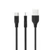 kabel usb micro somostel 30w czarny quick charge sms-a89 1m