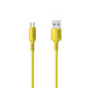 somostel kabel usb micro 3a żółty 3100mah quick charger 1.2m powerline sms-bp06 macaron