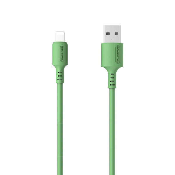 somostel kabel usb - lightning 3.1a 30w 1.2m quick charge qc3.0 zielony sms-bp06