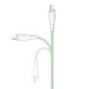 somostel kabel usb - microusb 2.1a 18w 1.2m quick charge qc3.0 zielony sms-bp04