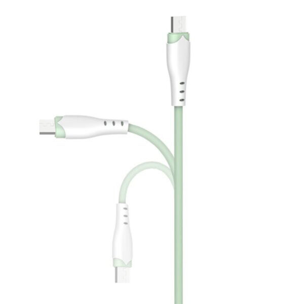 somostel kabel usb - microusb 2.1a 18w 1.2m quick charge qc3.0 zielony sms-bp04
