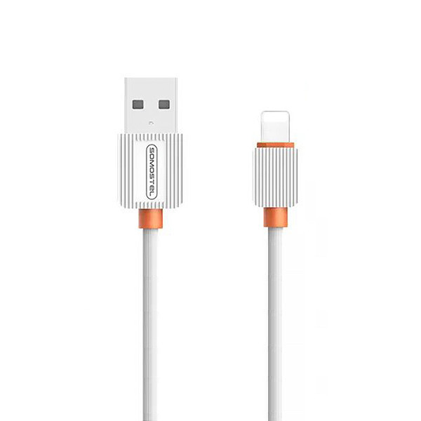 somostel kabel usb - lightning 2a 18w 1m quick charge qc3.0 biały 15szt sms-bp03