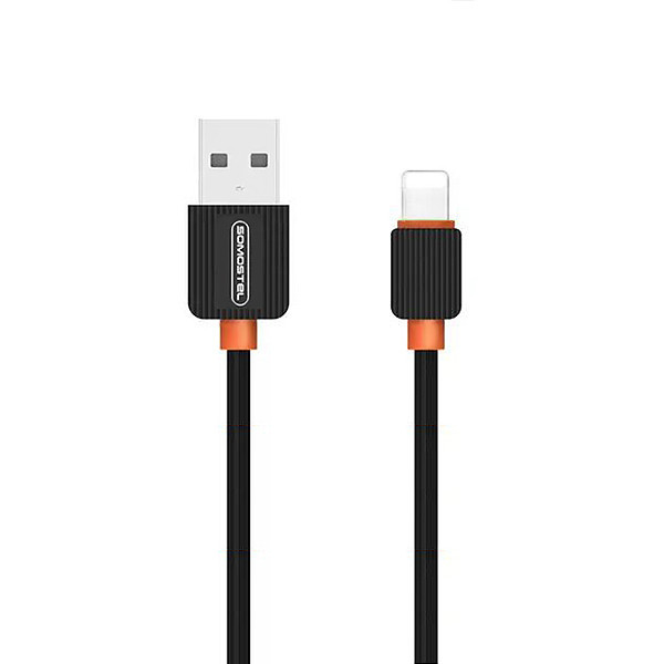 somostel kabel usb - lightning 2a 18w 1m quick charge qc3.0 czarny powerline 15szt sms-bp03