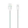 somostel kabel usb - typ-c 2.1a 20w 1.2m quick charge qc3.0 zielony powerline sms-bp04