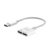 somostel adapter hf usb typ c - usb typ c + zasilanie biały sms-bz06