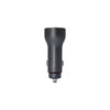 somostel ładowarka samochodowa 2xusb + kabel usb - lightning 5a 1m quick charge qc3.0 szary aluminium sms-a89