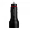 somostel ładowarka samochodowa 2xusb + kabel usb - lightning 5a 1m quick charge qc3.0 czarny aluminium sms-a89