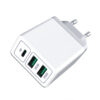 economy ładowarka sieciowa biała 30w 2xusb + pd